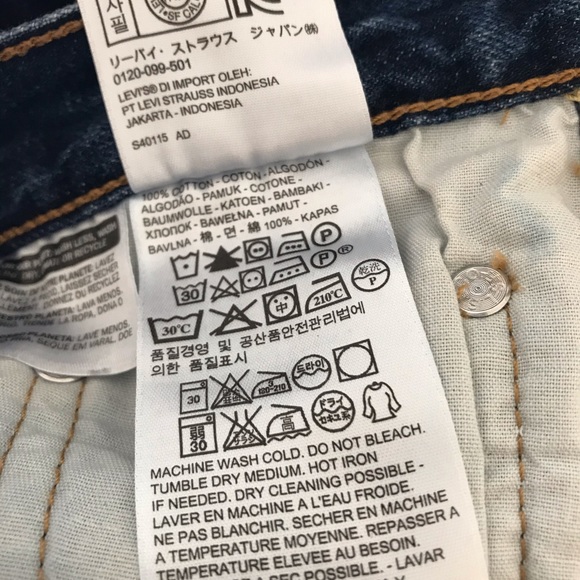 Levi's 501 distressed jean shorts 28 waist - Picture 11 of 12